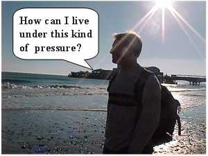 By faith Cartoons. Living under pressure.